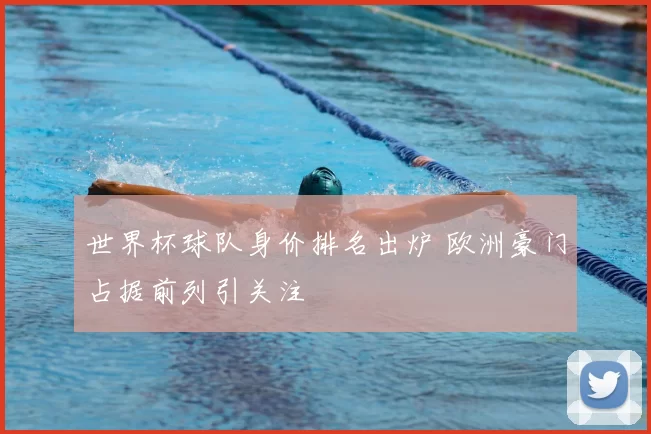 世界杯球队身价排名出炉 欧洲豪门占据前列引关注